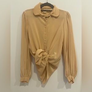 True Blush Vintage 100% silk Anne Klein Blouse